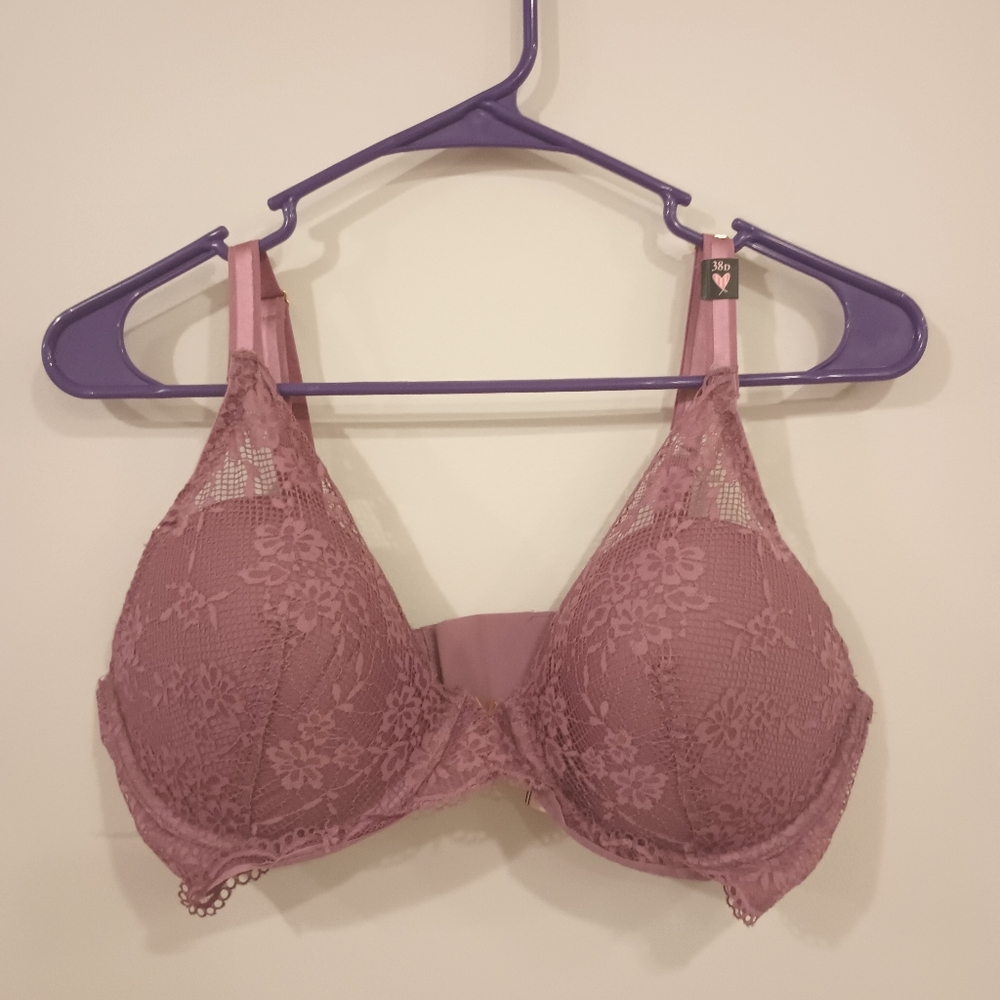 Victoria's Secret Mauve Lace Underwire Bra